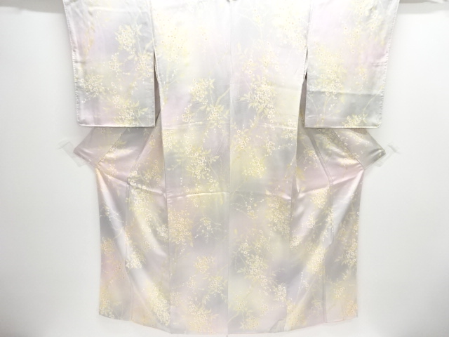 枝花模様小紋着物